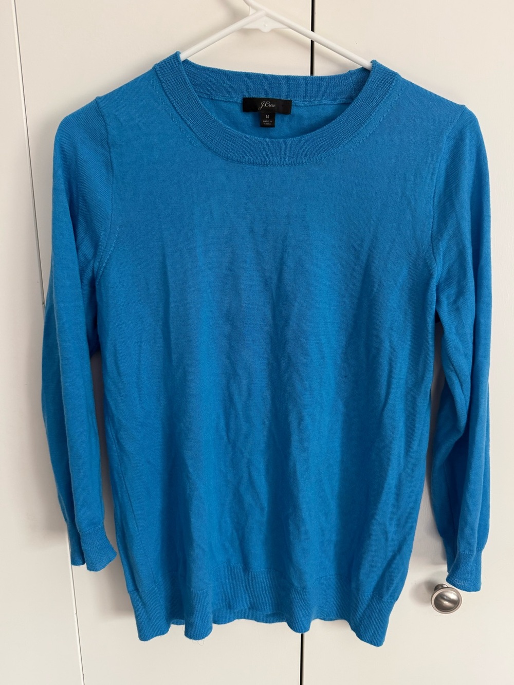 J. Crew Women’s Tippi Crewneck Merino Wool Sweater - Bright Blue